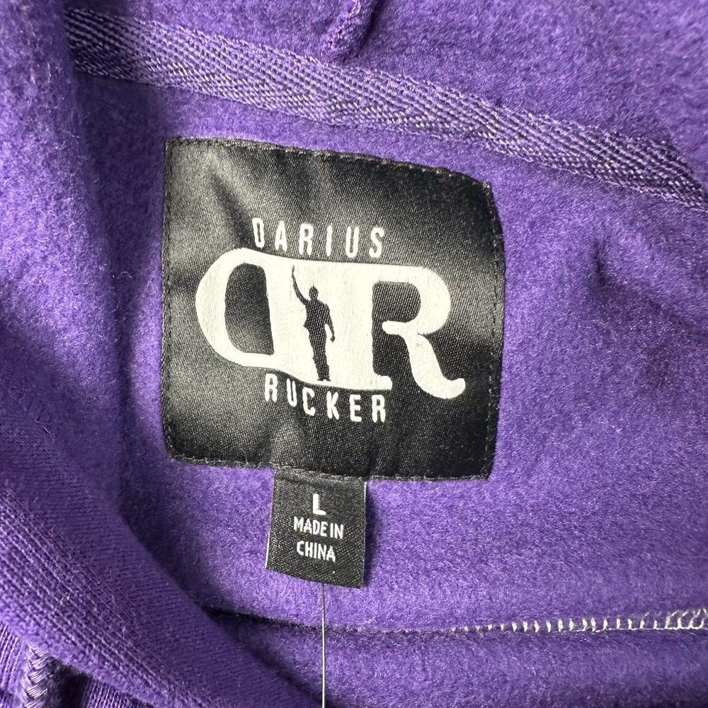 Darius Rucker x Fanatics Baltimore Ravens Hoodie Mens L Purple Gray NFL Pullover - Picture 5 of 13